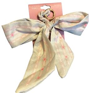 Floral Bow Bag Charm